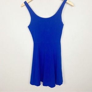 EXPRESS Royal Blue Fit and Flare Sun Dress, XS